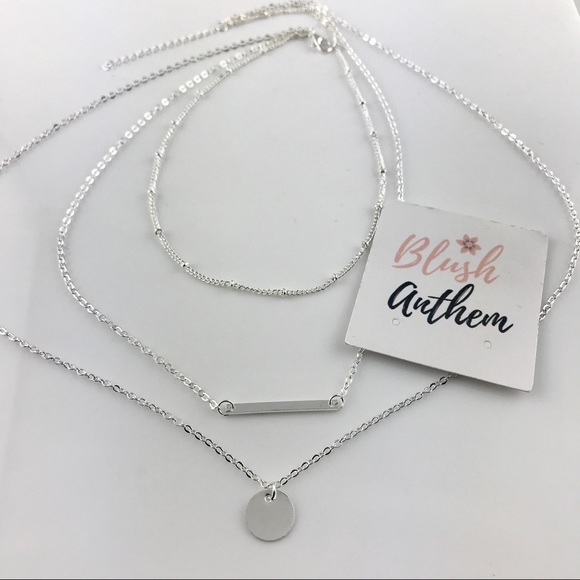 3 for $25⚡️3 layer bar sequin coin necklace - Picture 4 of 4